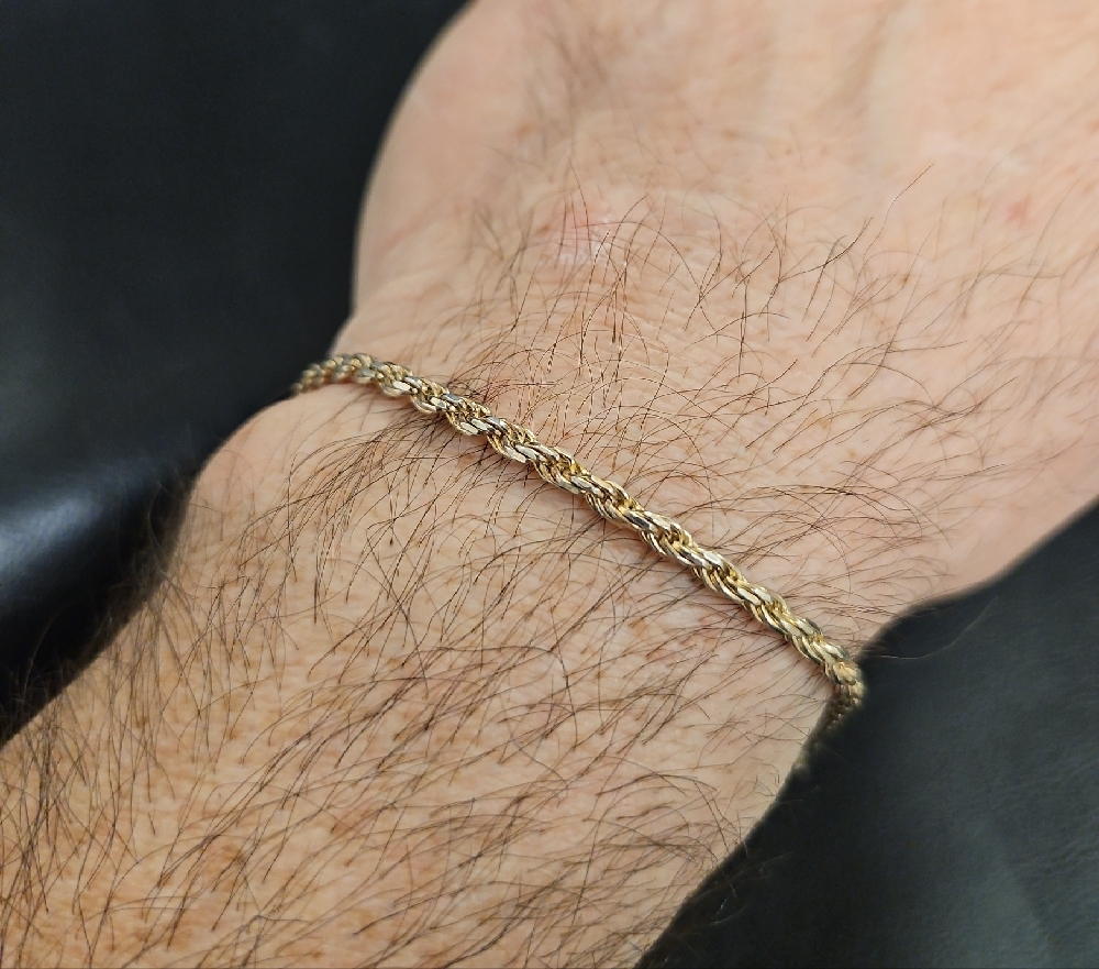 925 Rope Chain Bracelet - Picture 3 of 8